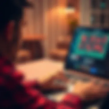 A player engaging with an online roulette platform on a laptop