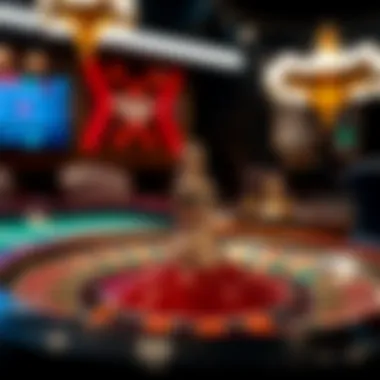 Screenshots of popular online casino platforms offering roulette games.