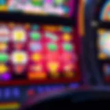 Vibrant online slot machine interface