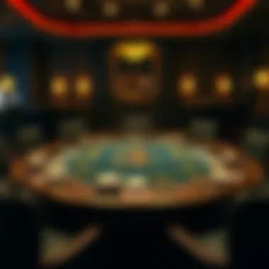 Overview of Texas Hold'em Game Table Texas Hold'em game table setup