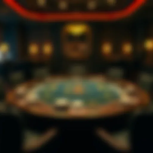 Overview of Texas Hold'em Game Table Texas Hold'em game table setup