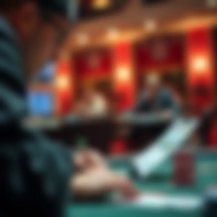 Analyzing Hand Statistics for Better Decisions Player analyzing hand statistics