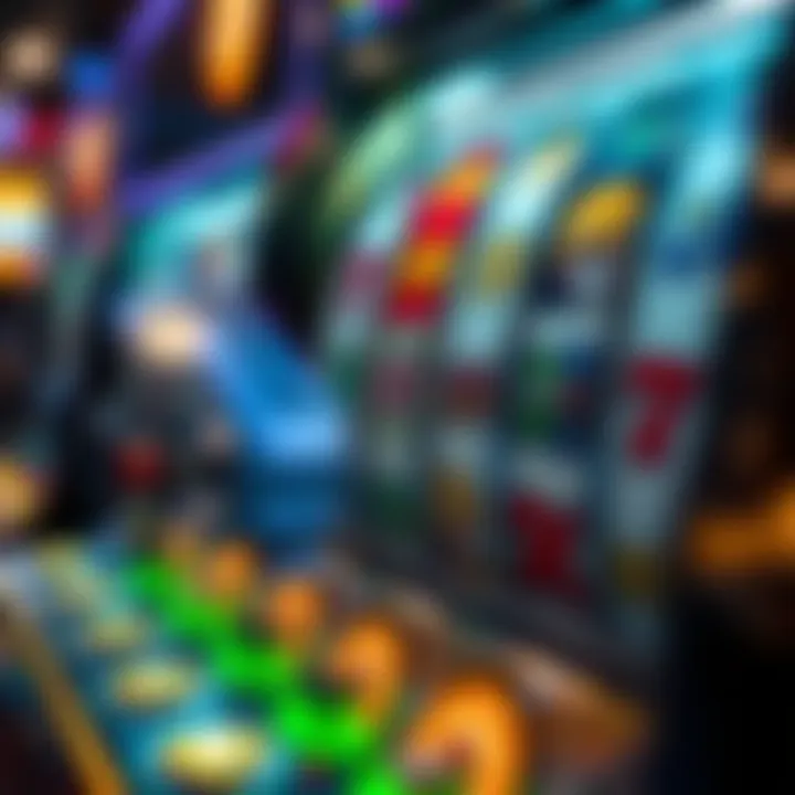 Detailed illustration of video slot machine mechanics