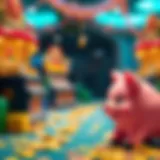 Exploration of Piggy Riches Megaways game background