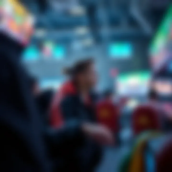 A vibrant depiction of user engagement in betting