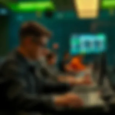 A user engaging with innovative features on a gaming platform