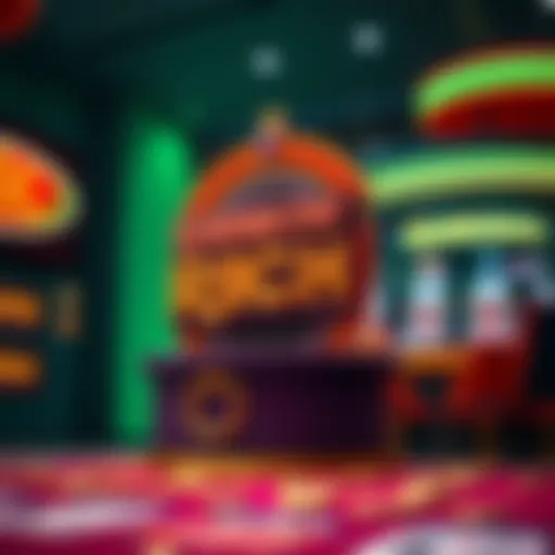 Vibrant visuals of an online gaming platform