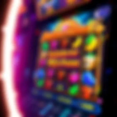 Immersive Slot Game Experience Vibrant depiction of the Rainbow Riches slot game interface