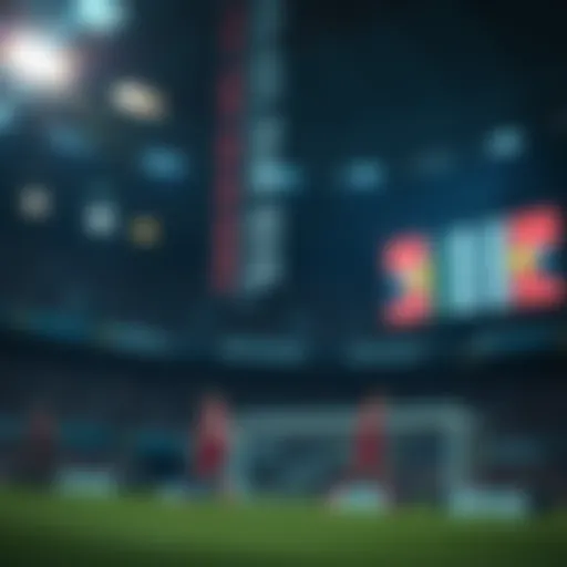 Visual representation of real-time betting odds dynamics