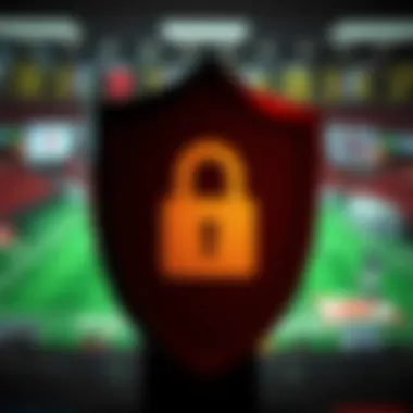 A symbol of trust and security in online betting represented visually