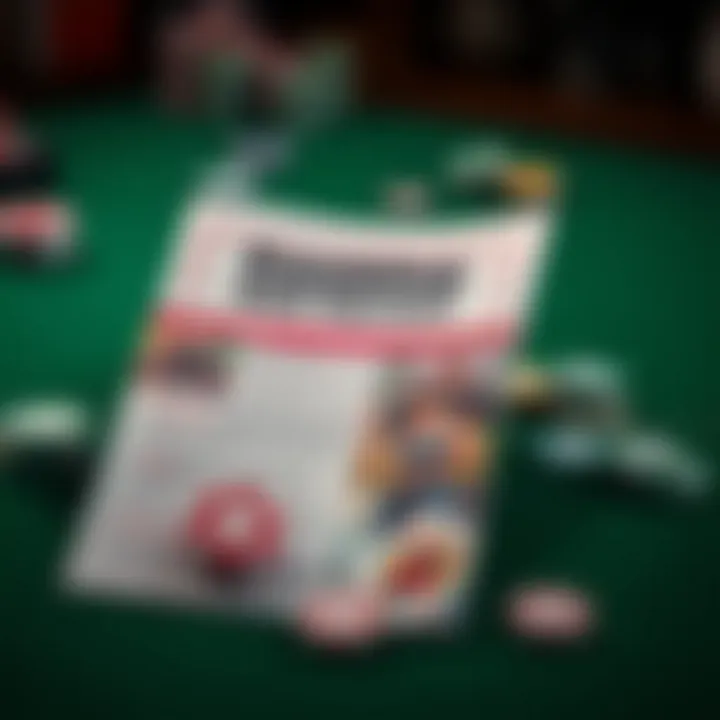 An informative brochure about gambling resources and support