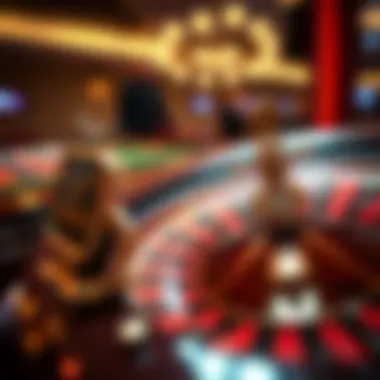 Elegant roulette wheel with vibrant colors