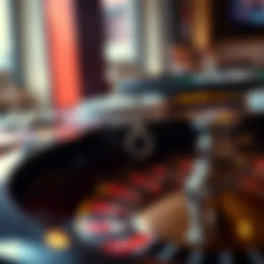 Strategic betting layout on a roulette table