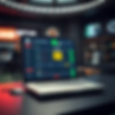 Secure Online Betting Platform Illustration of a secure online betting platform