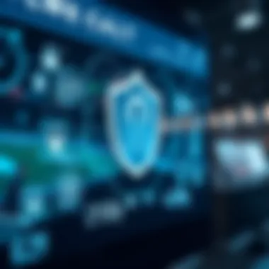 A secure betting environment represented through digital security icons