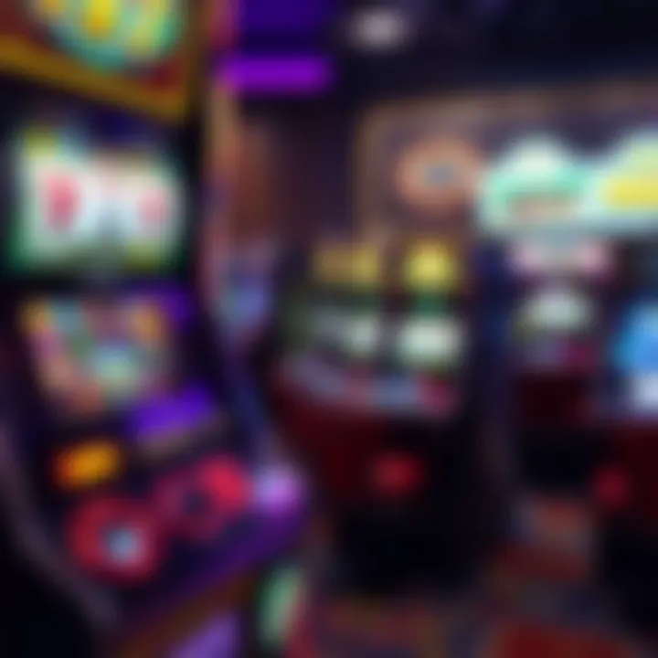 Illustration of various slot machine types and their symbols
