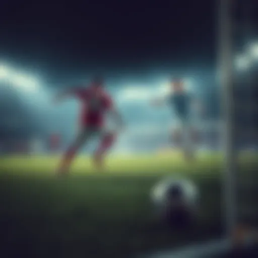 A dynamic soccer match illustrating the excitement of betting