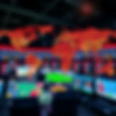 A dynamic representation of online betting platforms showcasing various sports.