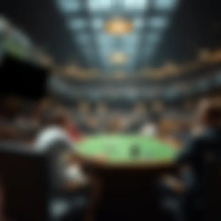 A serene environment promoting responsible betting practices