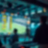 Dynamic betting interface showcasing live sports events
