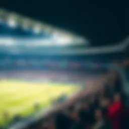 An overview of Tottenham Hotspur Stadium during a match