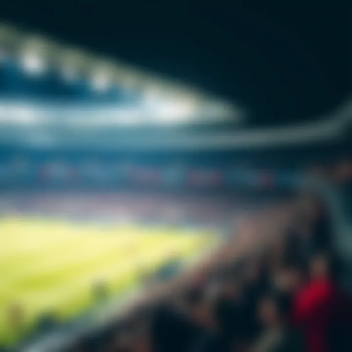 An overview of Tottenham Hotspur Stadium during a match