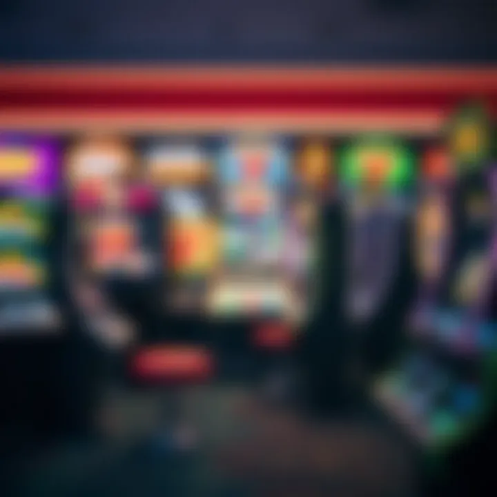 Variety of slot game options displayed