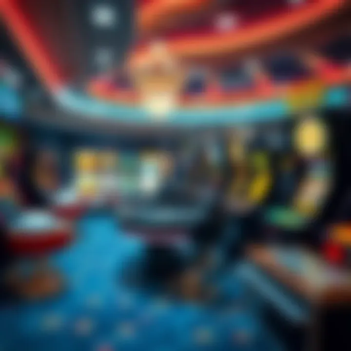 A vibrant display of different types of free casino games available online