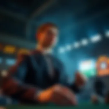 Illustration of strategic betting techniques