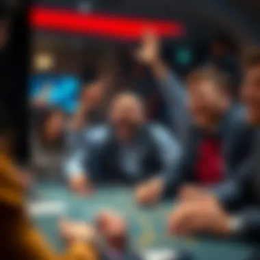 A winning moment in an online blackjack game