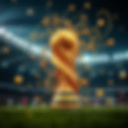 Illustration depicting the intricate dynamics of World Cup betting odds