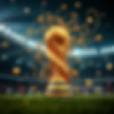 Illustration depicting the intricate dynamics of World Cup betting odds