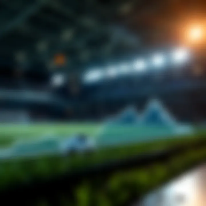 Graph showing fluctuations in World Cup betting odds over time